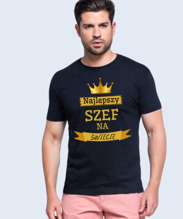 Koszulka z nadrukiem - najlepszy szef na świecie