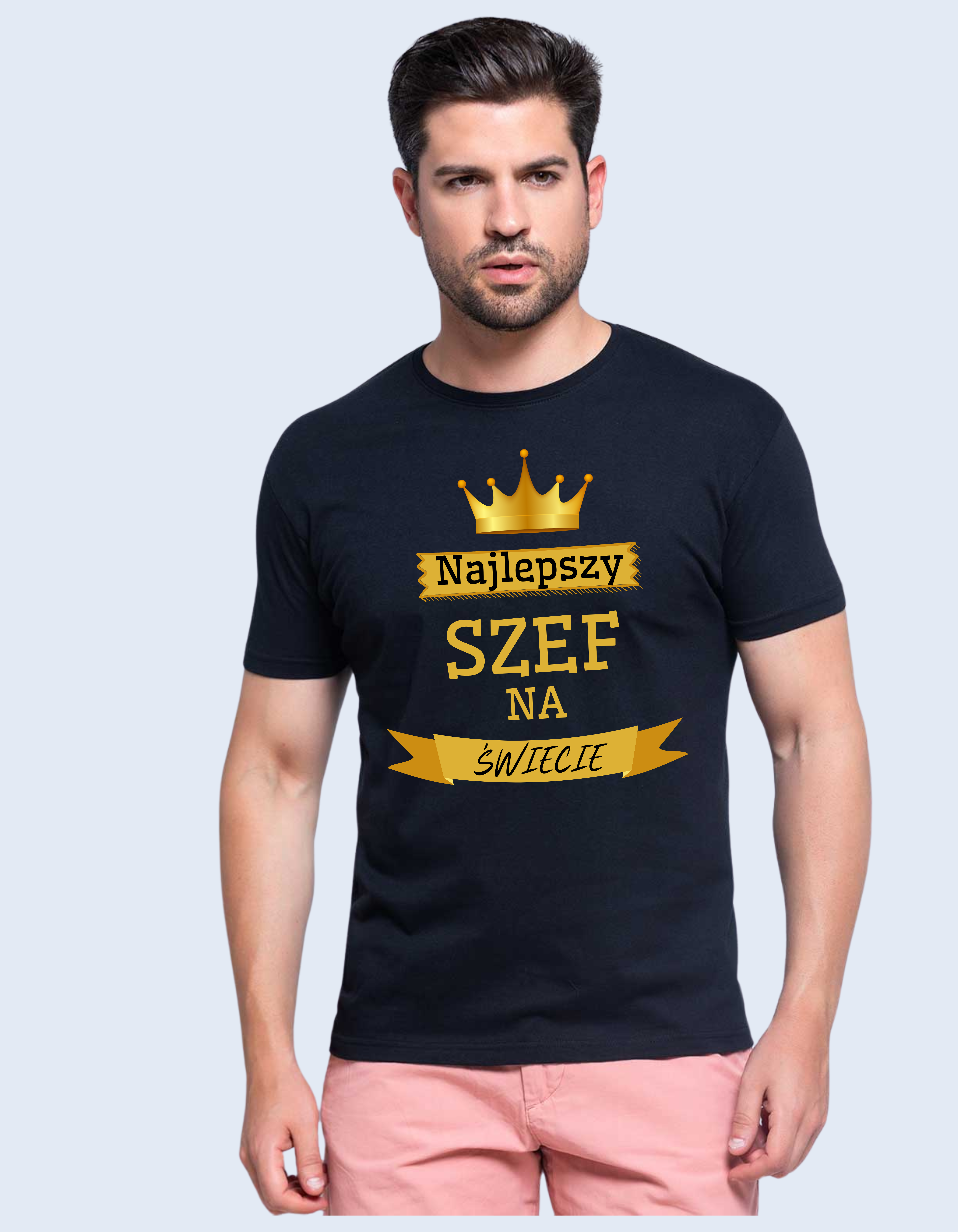 Koszulka z nadrukiem - najlepszy szef na świecie